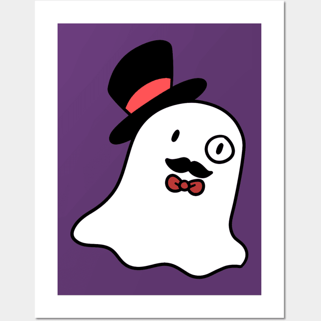 Dapper Ghost Wall Art by saradaboru